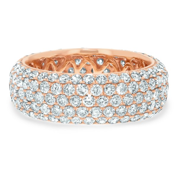 Diamond cluster eternity rings Outlet