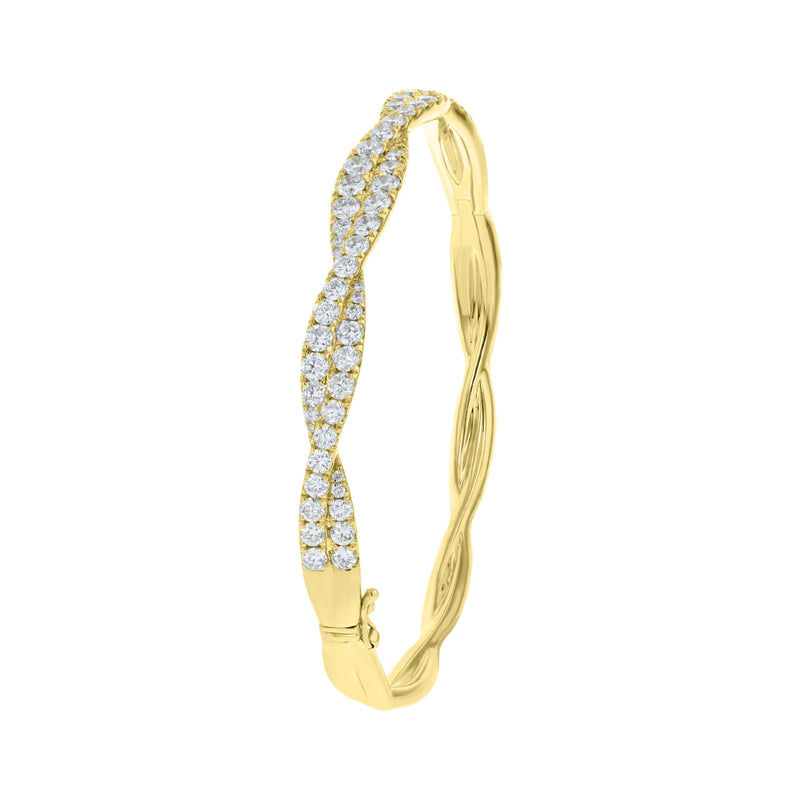 Infinity Diamond Cluster Bangle