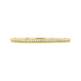 Two-Row Round Shaped Diamond Beaded Bangle