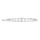 Single Prong Fancy Shaped Diamond Bracelet