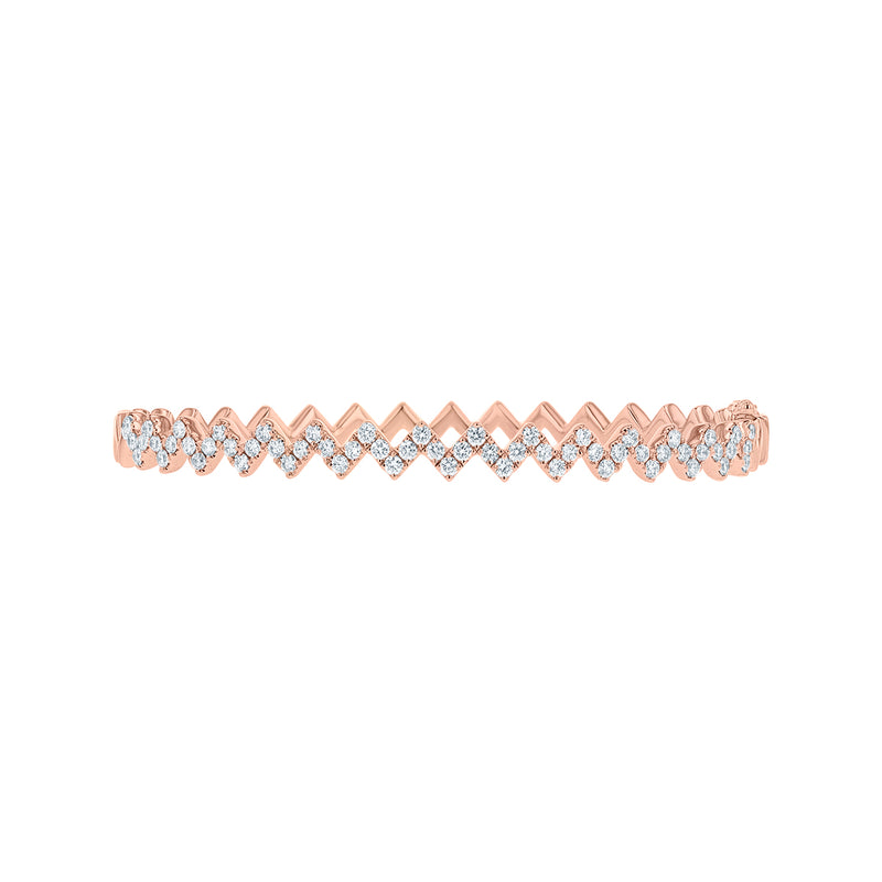 Criss Cross Diamond Bangle