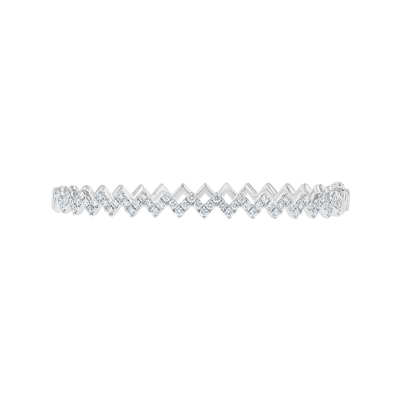 Criss Cross Diamond Bangle