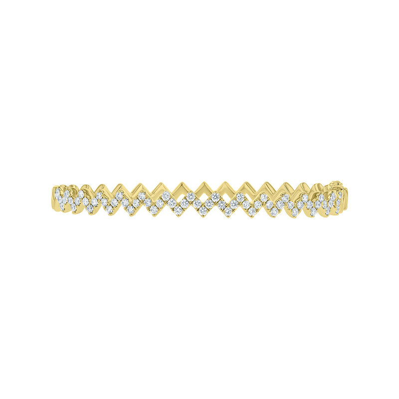 Criss Cross Diamond Bangle