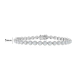 Round Halo Diamond Bracelet