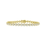 Round Halo Diamond Bracelet