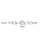 Petite Diamond Paper Clip Bracelet