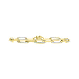 Petite Diamond Paper Clip Bracelet