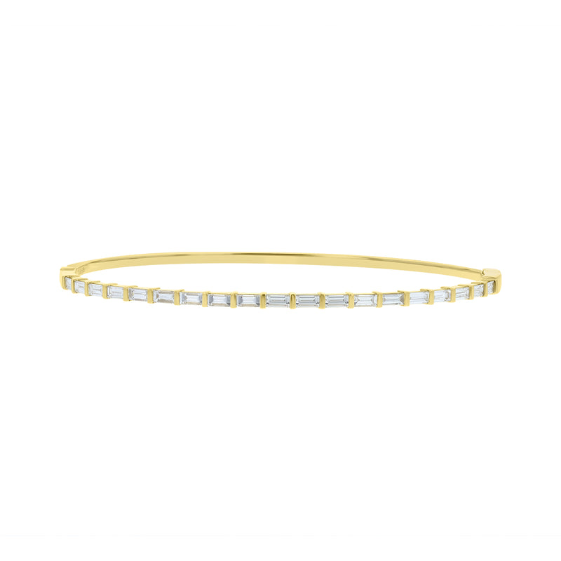 Baguette Diamond Bangle