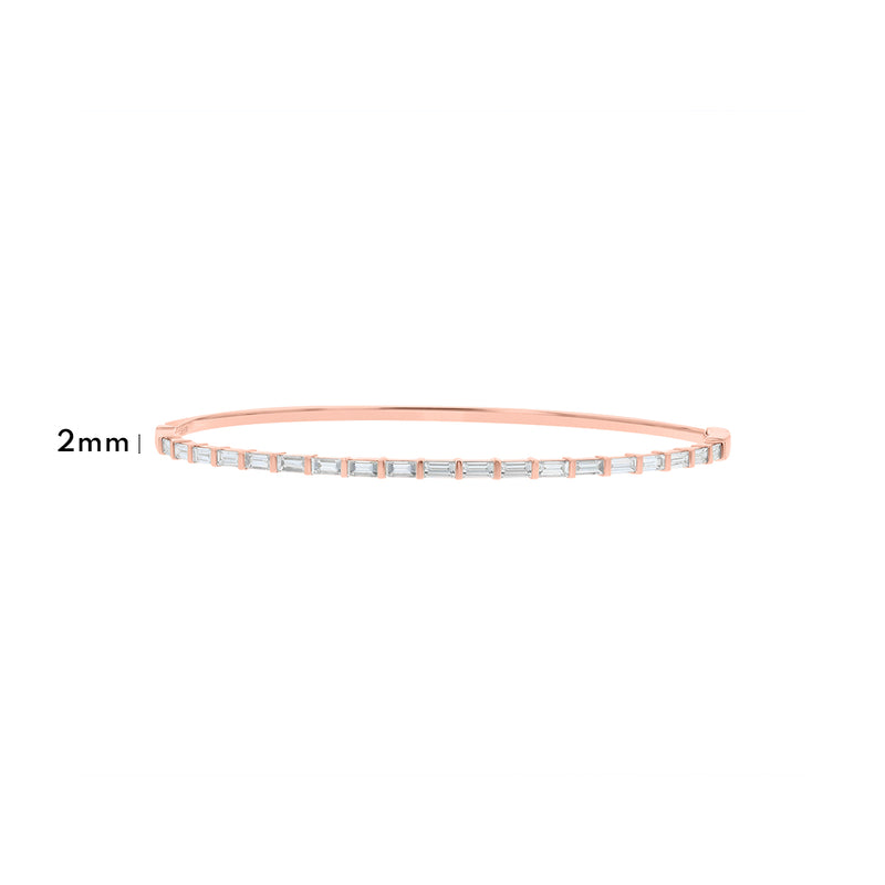 Baguette Diamond Bangle