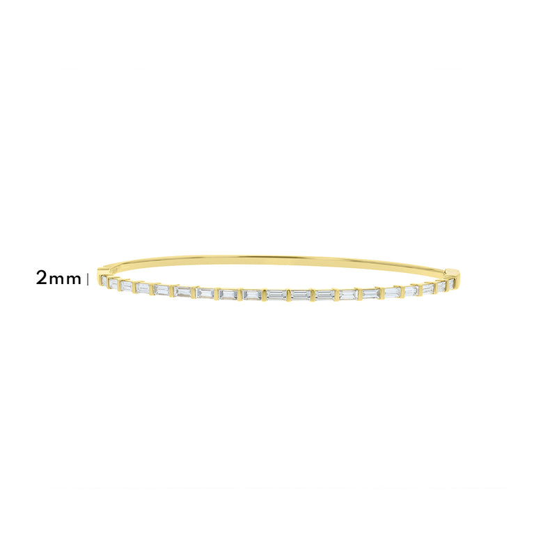 Baguette Diamond Bangle