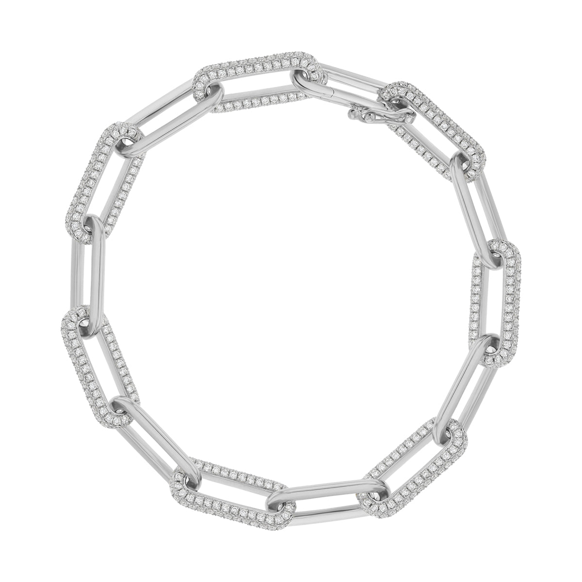 Classic Diamond Paper Clip Bracelet – R&R Jewelers