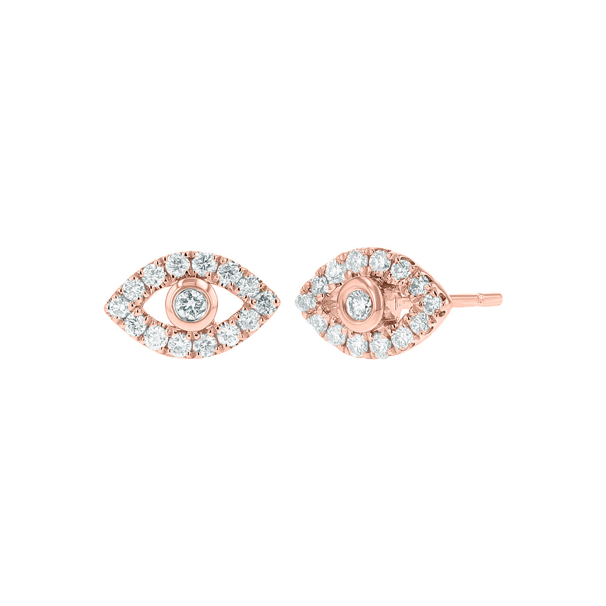 Evil Eye Diamond Stud Earrings – R&R Jewelers