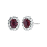 diamond & ruby earrings