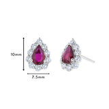 diamond & ruby earrings