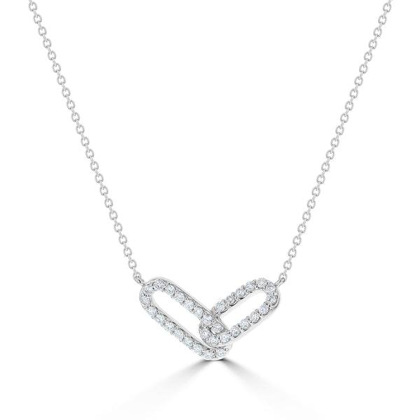 Petite Interlocked Diamond Pendant