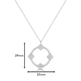 Circular Clover Diamond Pendant