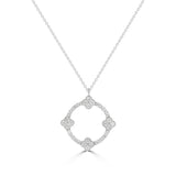 Circular Clover Diamond Pendant