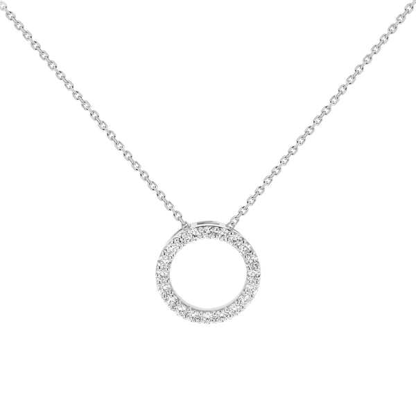 Dainty Eternity Circle Shaped Pendant