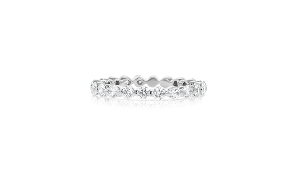 Petite Single Prong Diamond Eternity Ring