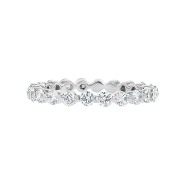 Petite Single Prong Diamond Eternity Ring