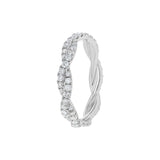 Braided Diamond Eternity Band