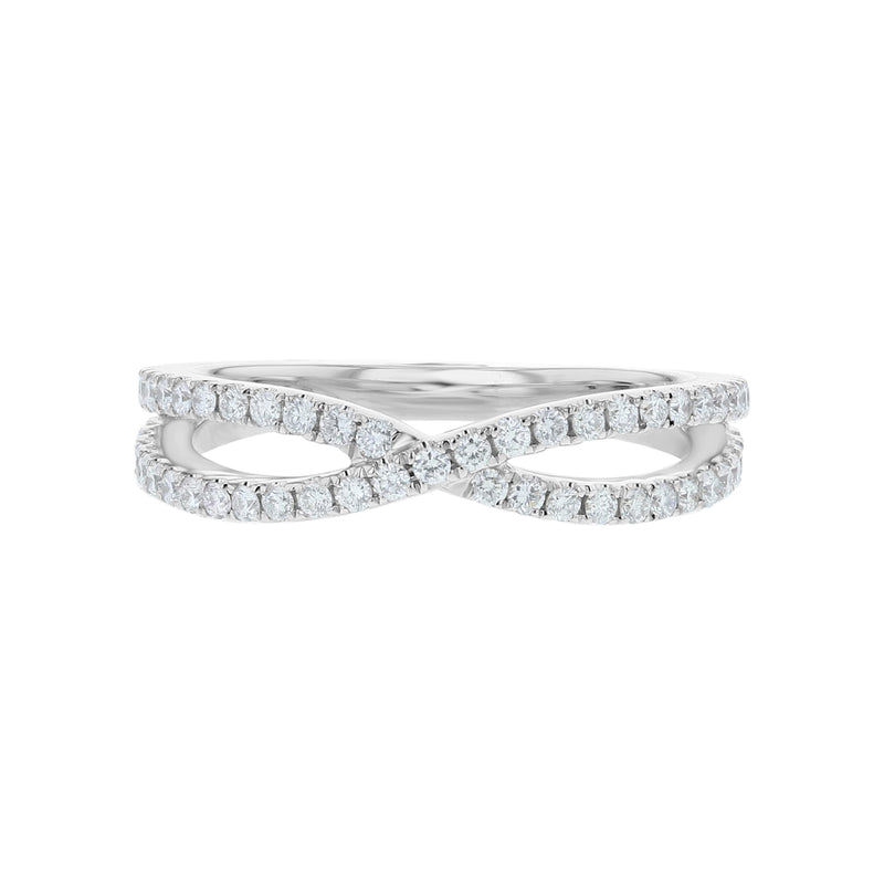 Crossover Diamond Ring