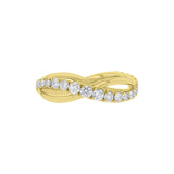 Diamond & Gold Infinity Ring