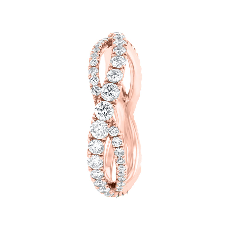 Infinity Diamond Intertwined Eternity Band