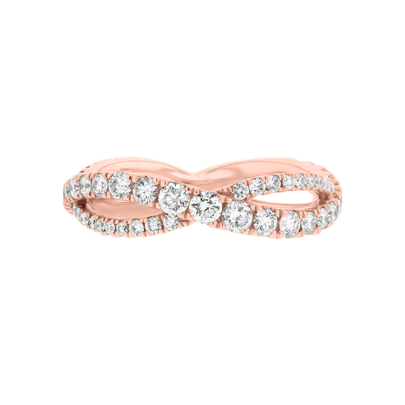 Infinity Diamond Intertwined Eternity Band