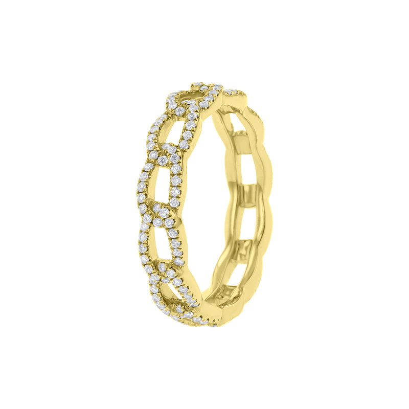 Diamond Eternity Link Ring