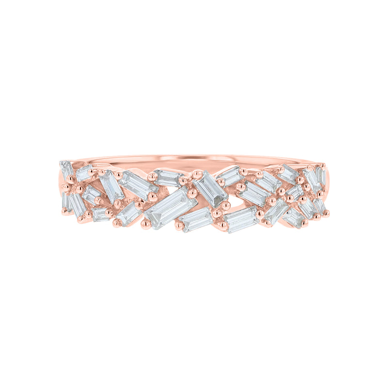 Scattered Baguette Diamond Ring