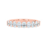 Halfway Oval Diamond Ring