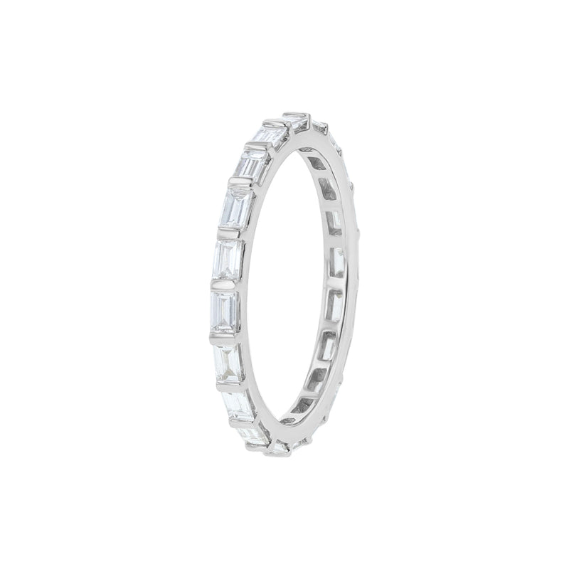 East to West Baguette Shaped Diamond Eternity Band