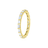 East to West Baguette Shaped Diamond Eternity Band