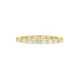 East to West Baguette Shaped Diamond Eternity Band