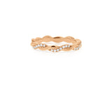 Braided Diamond & Gold Ring