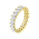 Sideways Marquise Diamond Eternity Band