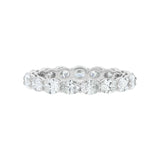 East to West Oval Shaped Diamond Eternity Band