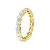 East to West Oval Shaped Diamond Eternity Band