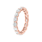 East to West Oval Shaped Diamond Eternity Band