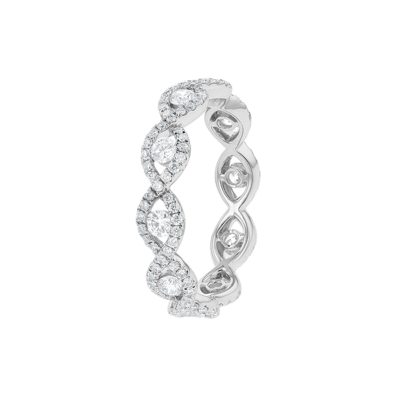 Intertwined Diamond Eternity Band