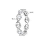 Intertwined Diamond Eternity Band