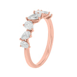 Scattered Pear Shape Diamond Ring