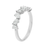 Scattered Pear Shape Diamond Ring