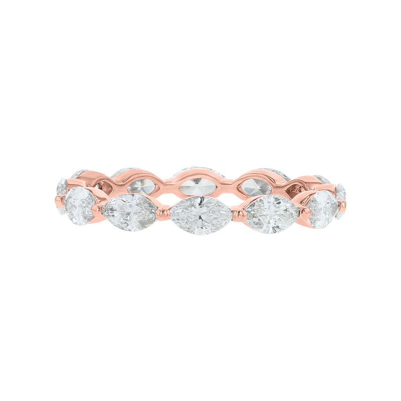 East to West Marquise Diamond Eternity Ring