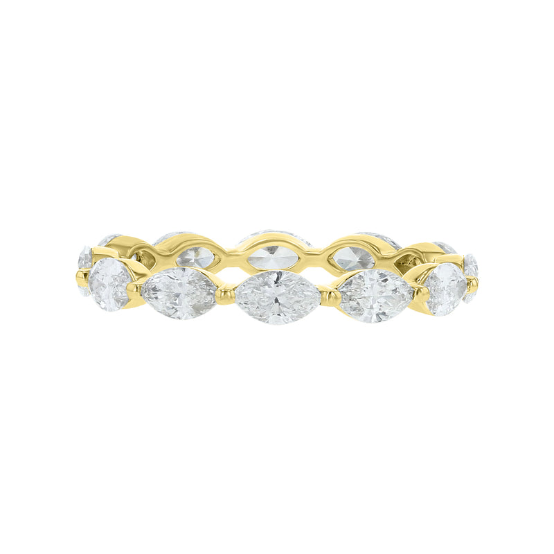 East to West Marquise Diamond Eternity Ring