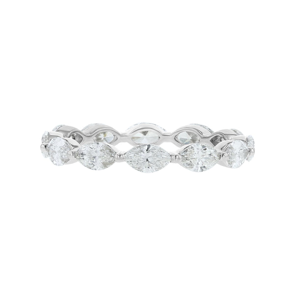 East to West Marquise Diamond Eternity Ring