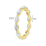 East to West Marquise Eternity Ring