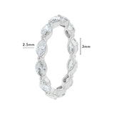 East to West Marquise Diamond Eternity Ring