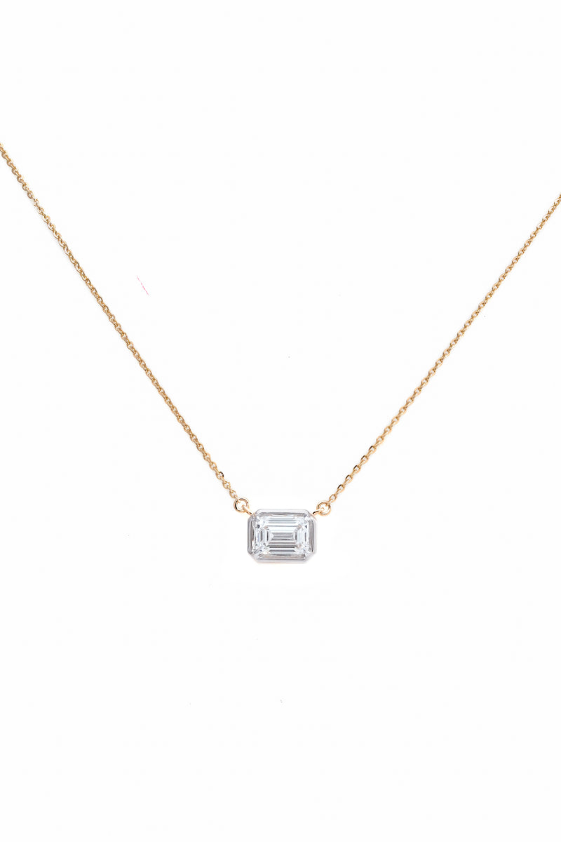 Lab grown diamond pendant